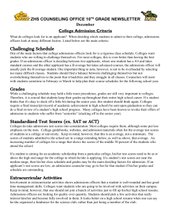 December - Zeeland High School Counseling