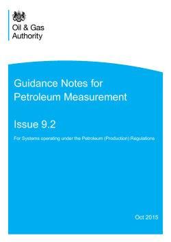 Guidance Notes for Petroleum Measurement Issue 9.2