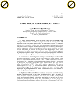 living radical polymerization: a review