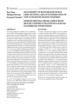 measurement of biceps brachii muscle cross