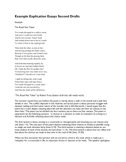 Example Explication Essays Second Drafts
