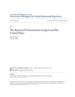 The Return of Protectionism to Japan and the United States