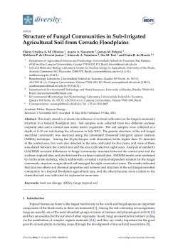 Structure of Fungal Communities in Sub