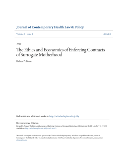 The Ethics and Economics of Enforcing Contracts of Surrogate
