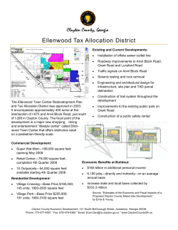 Ellenwood Tax Allocation District