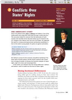 Conflicts Over States` Rights Conflicts Over States` Rights