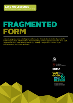 fragmented form - Art Gallery of Western Australia