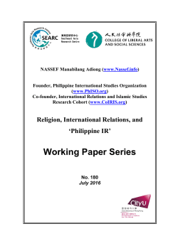 Religion, International Relations, and