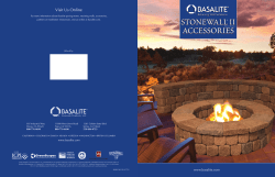 StoneWall&reg; II Accessory Brochure
