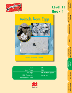 Animals from Eggs