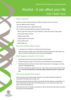 Alcohol - it can affect your life