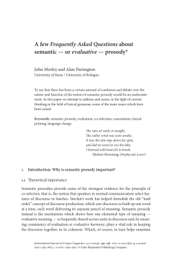 or evaluative &mdash; prosody