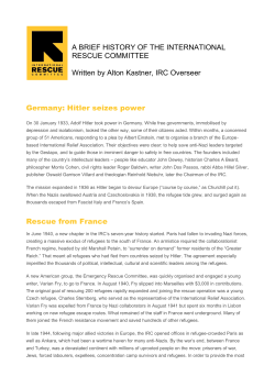 Read more about A BRIEF HISTORY OF THE - IRC-UK