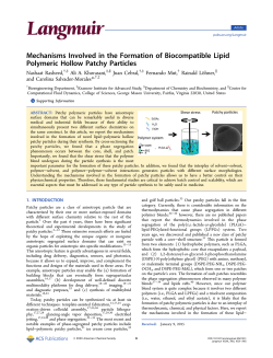 Mechanisms Involved in the Formation of Biocompatible Lipid