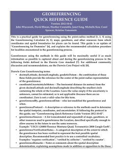 GeoreferencingQuickReferenceGuide - Lep