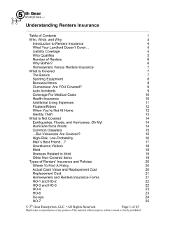 Understanding Renters Insurance