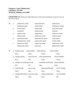 Chemistry 121