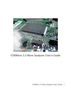 GTKWave 3.3 Wave Analyzer User`s Guide