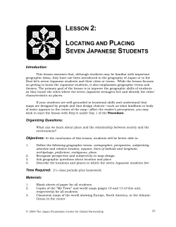 lesson 2: locating and placing seven japanese students