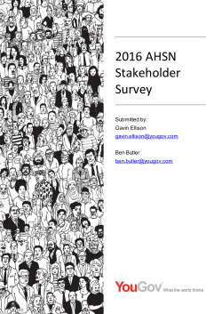 National AHSN Stakeholder Survey Report here