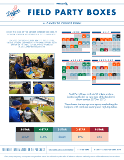 field party boxes - Los Angeles Dodgers