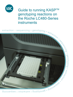 Guide to running KASPTM genotyping reactions on the Roche