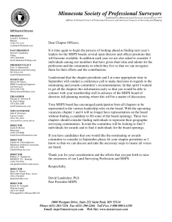 Minnesota Society of Professional Surveyors