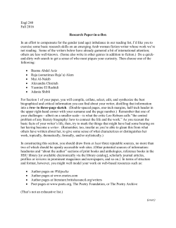 Engl 240 Fall 2016 Research Paper-in-a