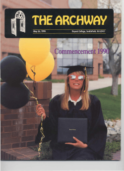 Archway Commencement Issue, May 26, 1990.