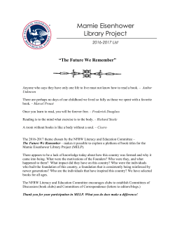 Mamie Eisenhower Library Project