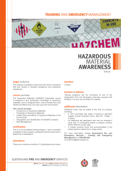 hazardous material awareness