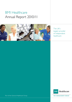 BMI Healthcare Annual Report 2010/11