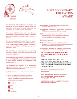 Helen Betty Osborne Memorial Foundation