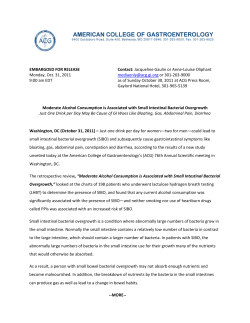 Moderate Alcohol Consumption