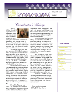 2007 Fall Newsletter - College of the Desert