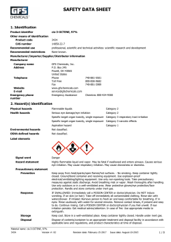 MSDS - GFS Chemicals