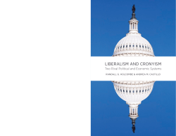 liberalism and cronyism