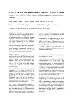 A Study of the Gas Phase Polymerization of