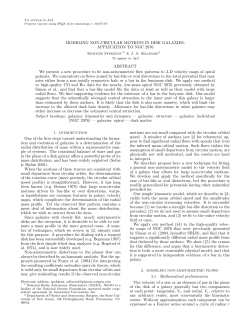 MODELING NON-CIRCULAR MOTIONS IN DISK