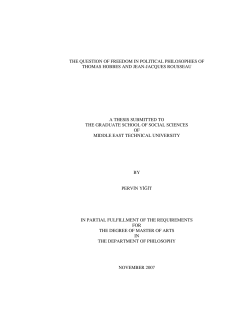 the question of freedom in political philosophies of