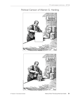 Political Cartoon of Warren G. Harding