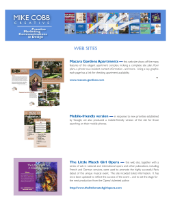 Macara Gardens Apartments, The Little Match Girl Opera, Morton