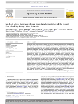 Ice sheet retreat dynamics inferred from glacial morphology of the