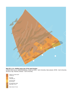 Map III.1.2.1c. Median grain size of the sand fraction (Original data