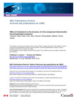 Effect of cholesterol on the structure of a five