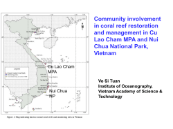 Community involvement in coral reef restoration and management in