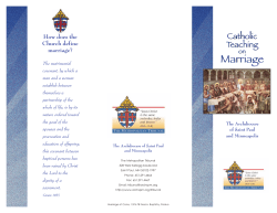 Marriage Marriage - Archdiocese of Saint Paul and Minneapolis
