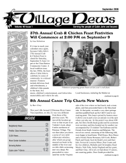 Sep - Cabin John Citizens Association