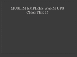 muslim empires warm ups chapter 15