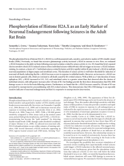 Phosphorylation of Histone H2A.X as an Early Marker of Neuronal